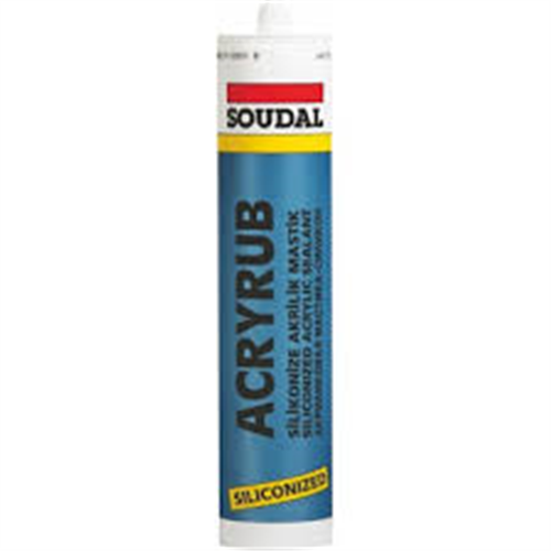 SOUDAL SİLİKONİZE AKRİLİK MASTİK 500 GR SİYAH 